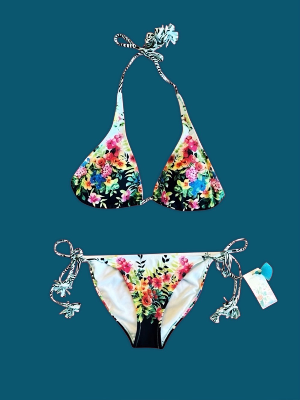 Johnny Was Spring String Bikini Set XL - Picture 7 of 14